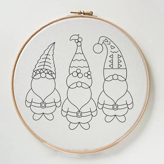 Christmas Gnome Embroidery Suits