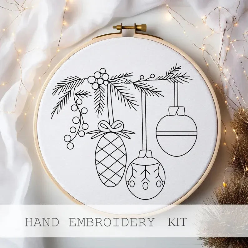 Holly Bauble Embroidery Suits