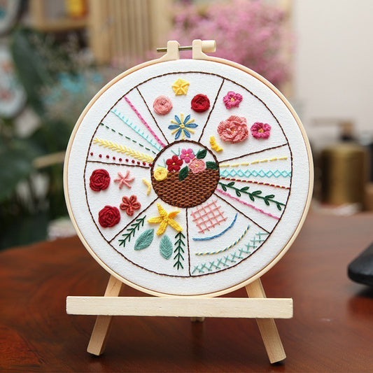 Animal embroidery practice (Basic 3-piece set)—Beginner Practice Kit