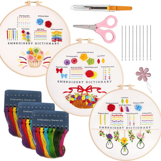 Flowers (Basic 3-piece set)—Beginner Practice Kit