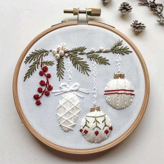 Holly Bauble Embroidery Suits
