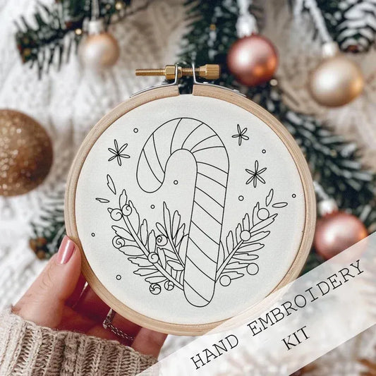 Candy Cane Embroidery Suits